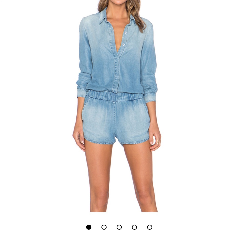 Monrow Denim Romper - Brand New!